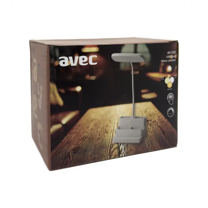 AV-7225 USB ŞARJLI MASA LAMBASI