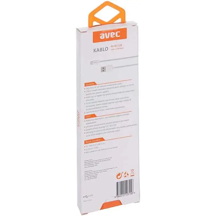 AV-W132B Type-C USB 1M Kablo