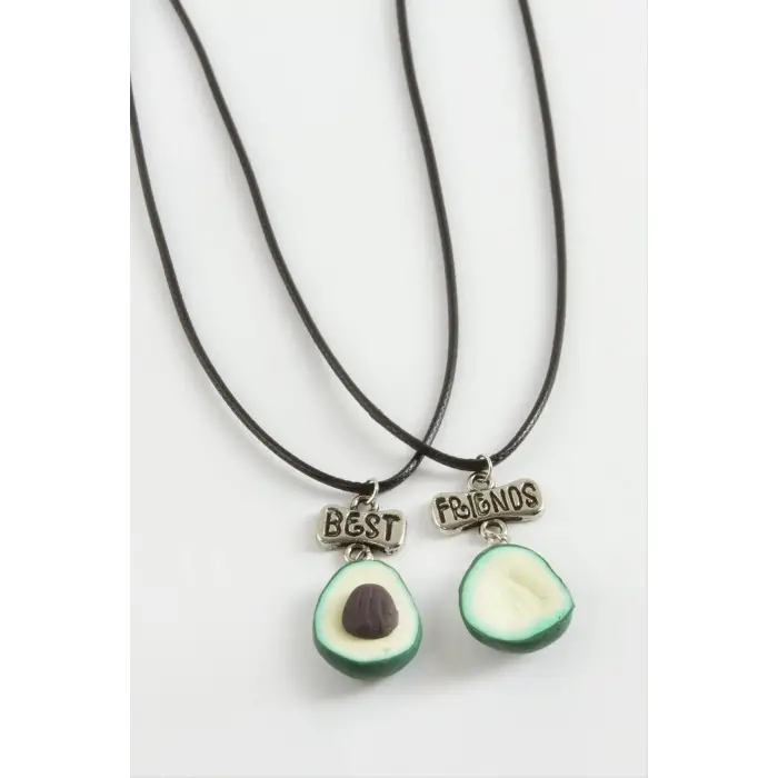 Avokado Arkadaşlık Kolyeleri (Çift Kolye)