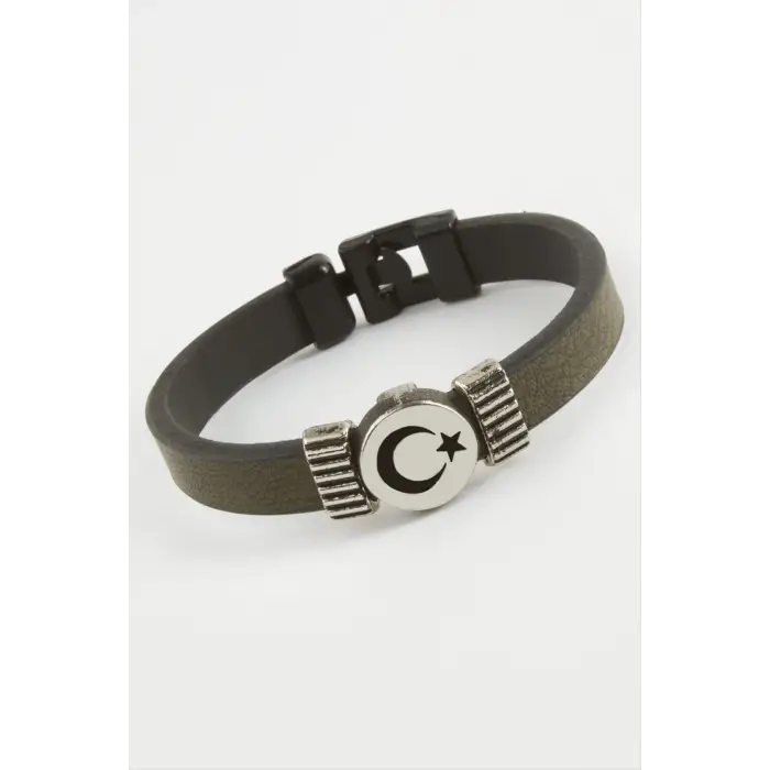 Ay Yıldız Kaliteli Suni Deri Bileklik