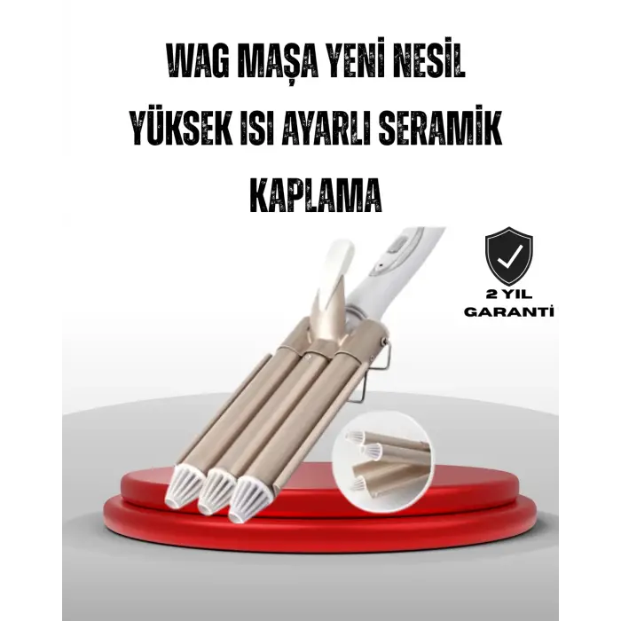 Ayarlanabilir Isılı Bukle Saç Maşası