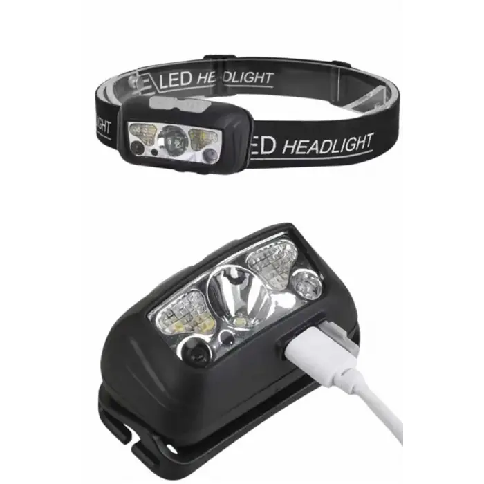 Ayarlanabilir Kafa Lambası Type-c Şarjlı Kompakt Kamp Lambası