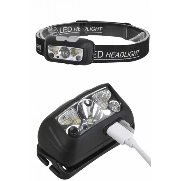 Ayarlanabilir Kafa Lambası Type-C Şarjlı Kompakt Kamp Lambası