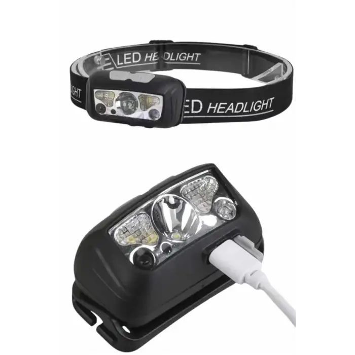 Ayarlanabilir Kafa Lambası Type-C Şarjlı Kompakt Kamp Lambası