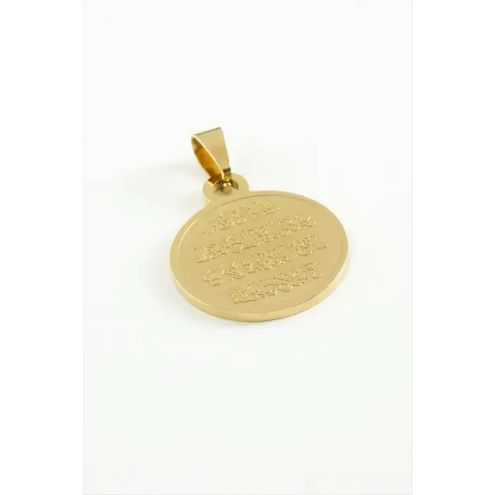 Ayetel Kürsi Çelik Kolye Ucu 2,5 cm