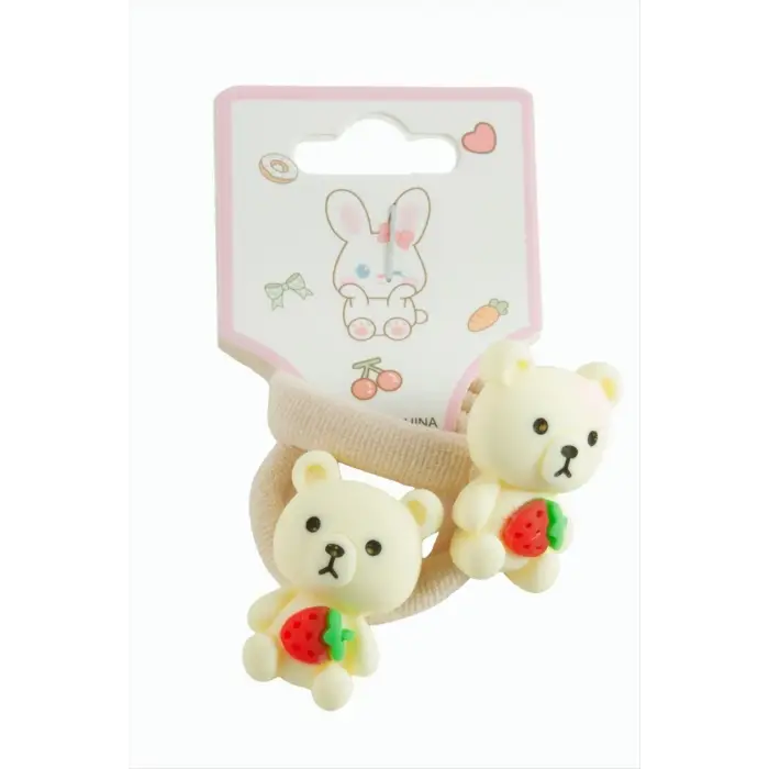 Ayıcık Lastikli Toka 2 Adet