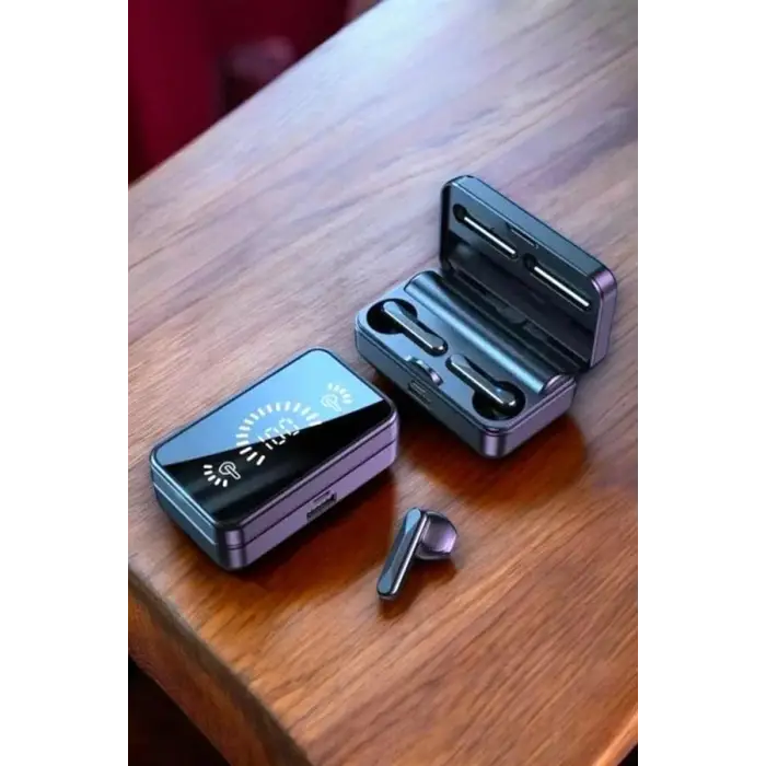 Aynalı Bluetooth Kulaklık Telefon Standlı Dijital Göstergeli