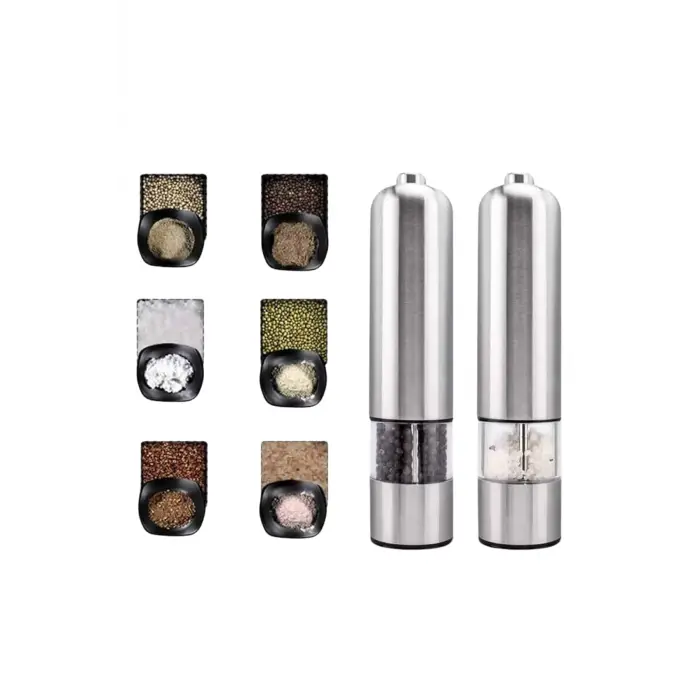 Baharat Öğütücü Otomatik Ayarlanabilir Tuz Karabiber Baharat Değirmeni