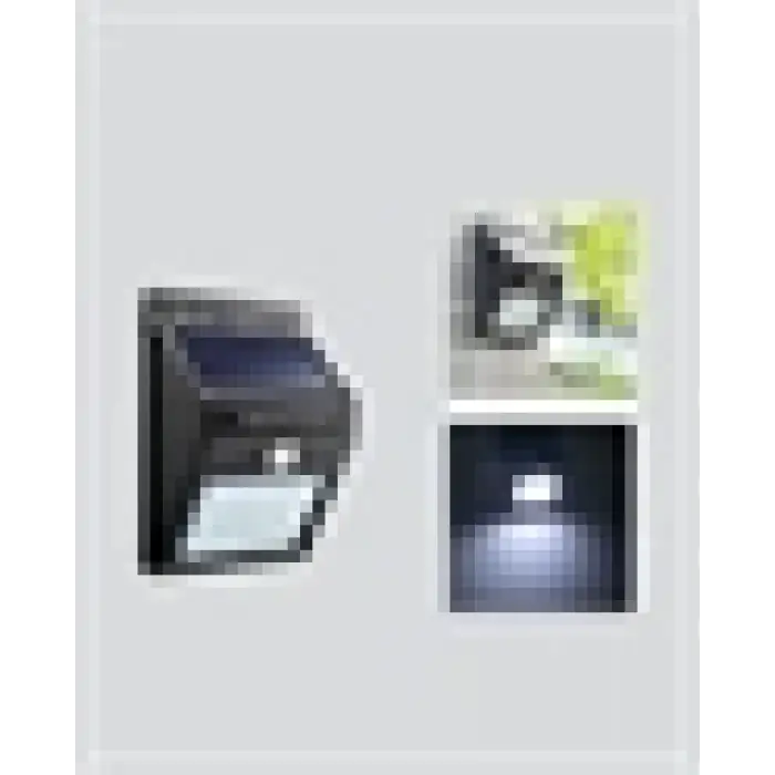 Bahçe ve Veranda İçin Güneş Paneli ile Otomatik Şarj Olan LED Duvar Lambası