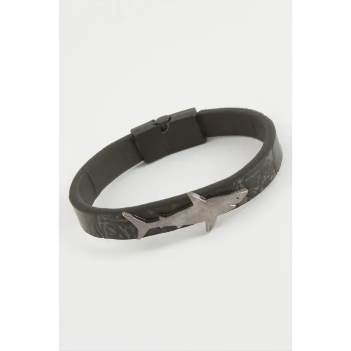 Balık Kaliteli Mıknatıslı Suni Deri Bileklik