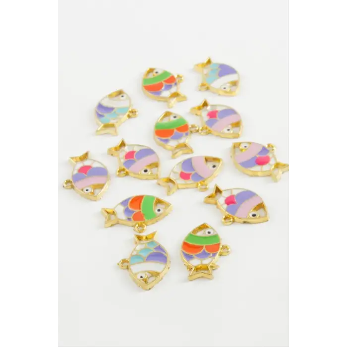 Balık Tek Kulp Mineli Bileklik ve Kolye Ucu Aparatı 1 Adet