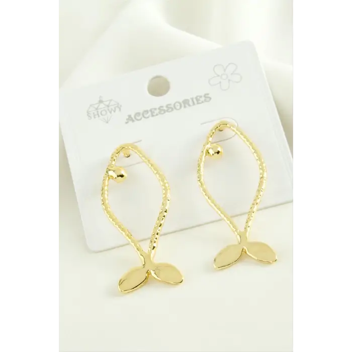 Balık Trend Metal Küpe