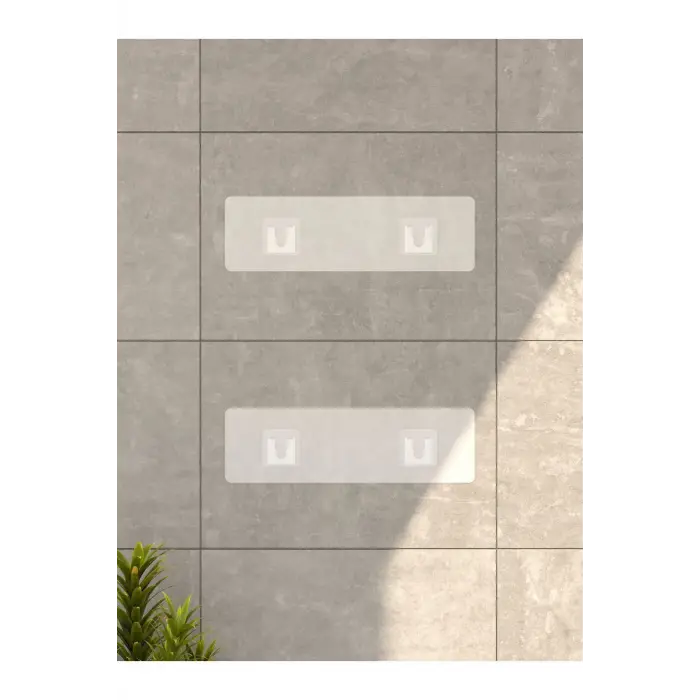 Duş İçi Yapışkanlı Banyo Rafı 2’li Set Delme Yok Güçlü Yapışkan Bantlı Organizer