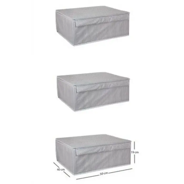 Baza Altı Boy Çok Amaçlı Düzenleyici Kutu Organizer Cırt Cırtlı Hurç 19cm X 40cm X 50cm (3 Adet)