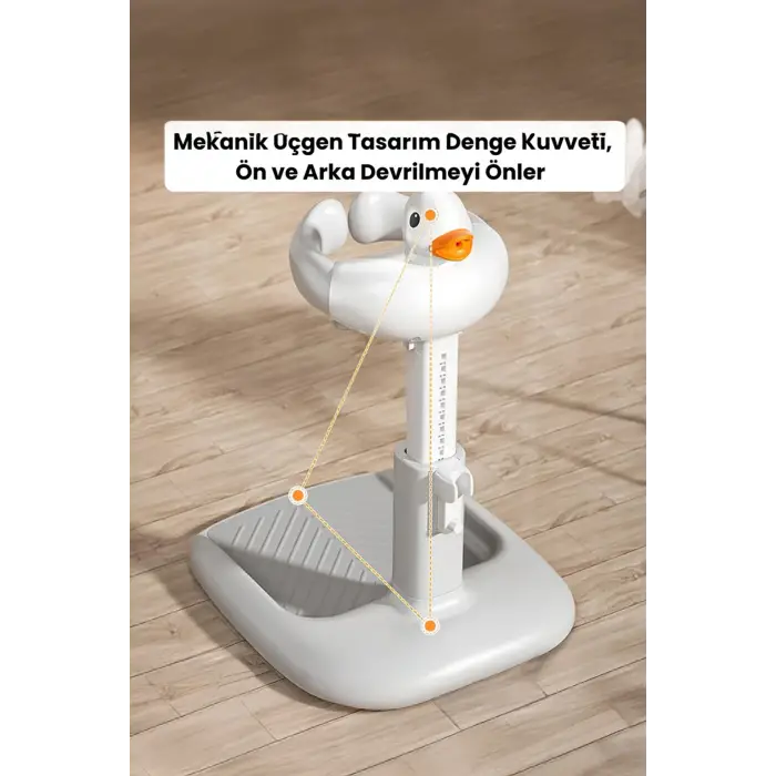 Bebek Yıkama Yardımcısı Ayarlanabilir Yükseklikli Ergonomik Bebek Banyo Ördekli
