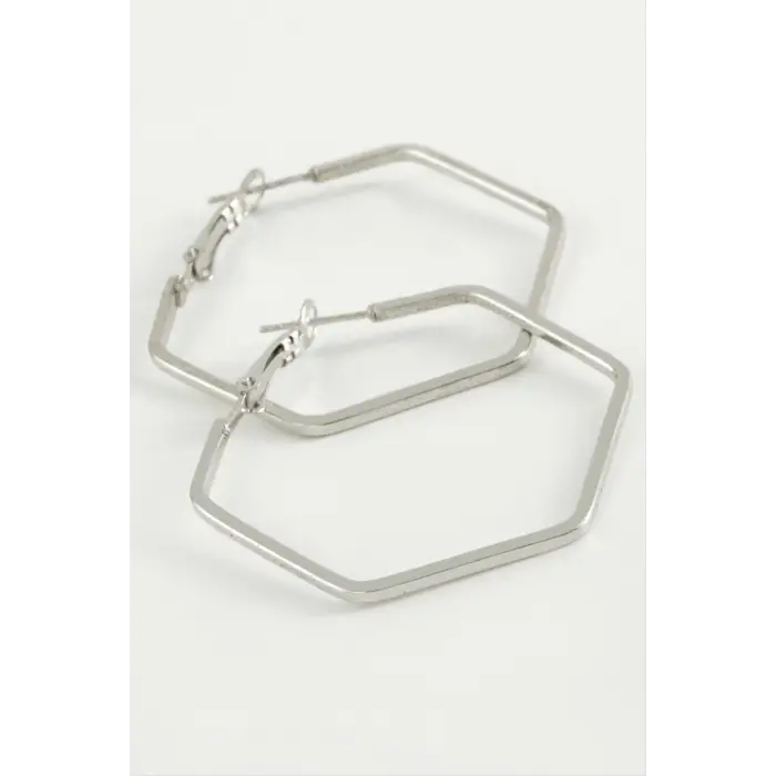 Beşgen Halka Küpe 5,5 cm