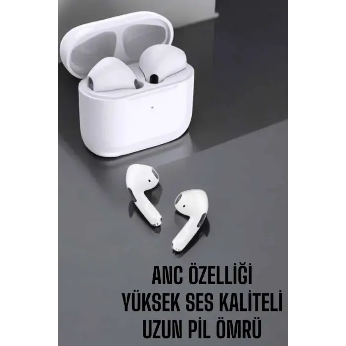 Beyaz Yeni Nesil Pro Bluetooth Kulaklık Yüksek Ses Kaliteli Anc Özelliği