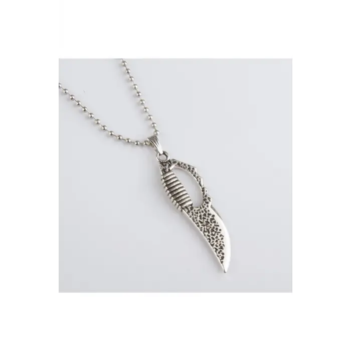 Bıçak Figürlü Metal Kolye