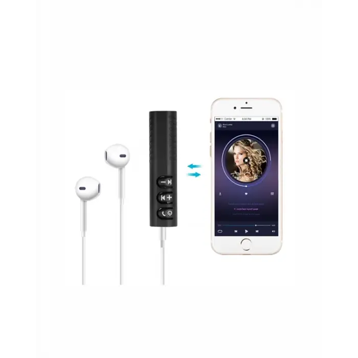 Bluetooth AUX Adaptör | 3.5mm Ses Girişi İçin Kablosuz Dönüştürücü, 10m Menzil