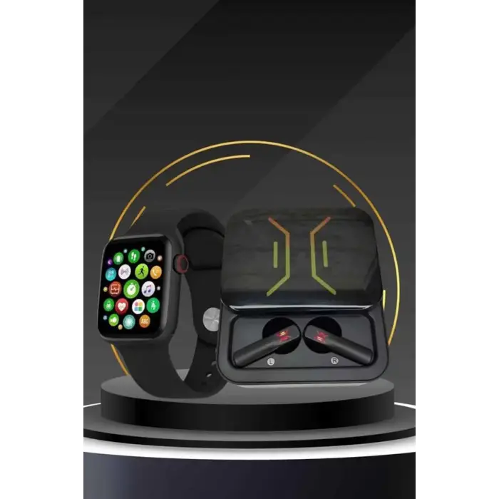 Bluetooth Bağlantılı Kablosuz Kulaklık ve Yeni Nesil Akıllı Saat 5.0 Bluetooth