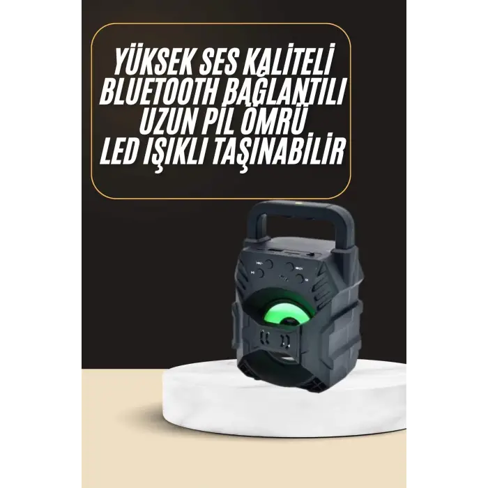 Bluetooth Hoparlör Android ve İOS Uyumlu Ses Bombası USB Girişli Taşınabilir