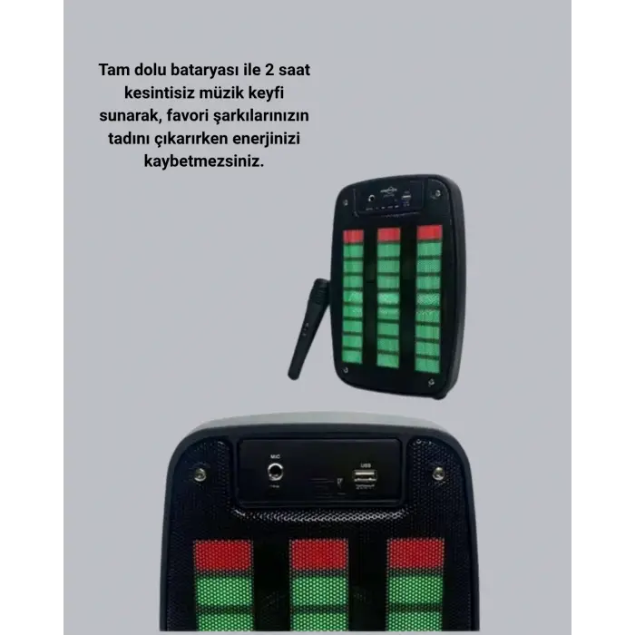 Bluetooth Hoparlör – Kablosuz Bağlantı, 2 Saat Müzik Süresi