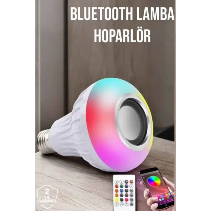 Bluetooth Hoparlör RGB LED Teknolojisi ile Müzik ve Aydınlatma