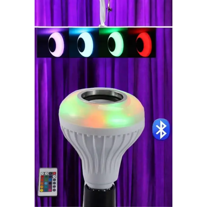 Bluetooth Hoparlör RGB LED Teknolojisi ile Müzik ve Aydınlatma