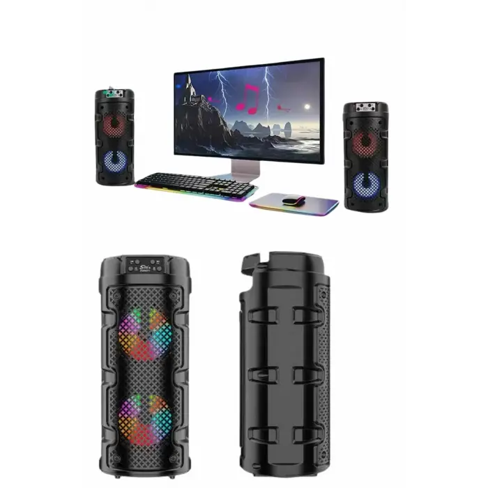 Bluetooth Hoparlör Yüksek Bass Ses Sistemiyle Hoparlör Kolon