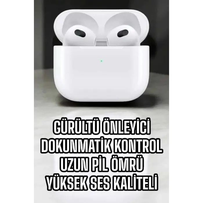 Bluetooth Kulaklık 3.Nesil Kablosuz Uzun Pil Ömrü Dokunmatik Kontrol