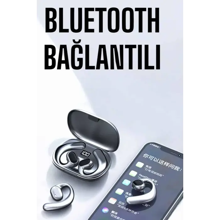 Bluetooth Kulaklık Küpe Görünümlü Yüksek Ses Kaliteli Gamer Kulaklık