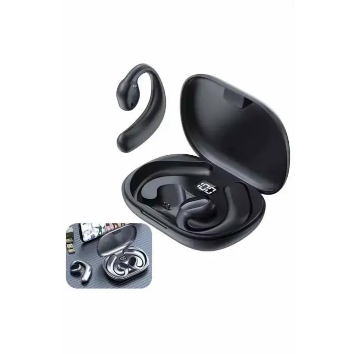 Bluetooth Kulaklık Küpeli Uzun Pil Ömrü Yüksek Ses Kaliteli Dijital Göstergeli