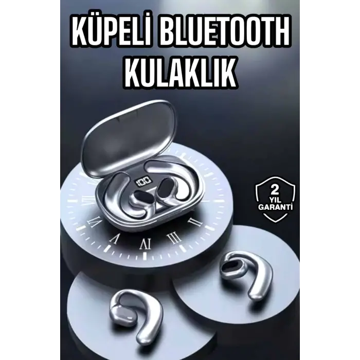 Bluetooth Kulaklık Oyuncu Kulaklığı Küpe Görünümlü Dijital Göstergeli