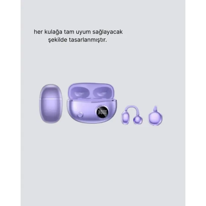 Bluetooth Yxg10 Kulak Arkası Tasarım Cilt Dostu Silikon Hafif Yapı