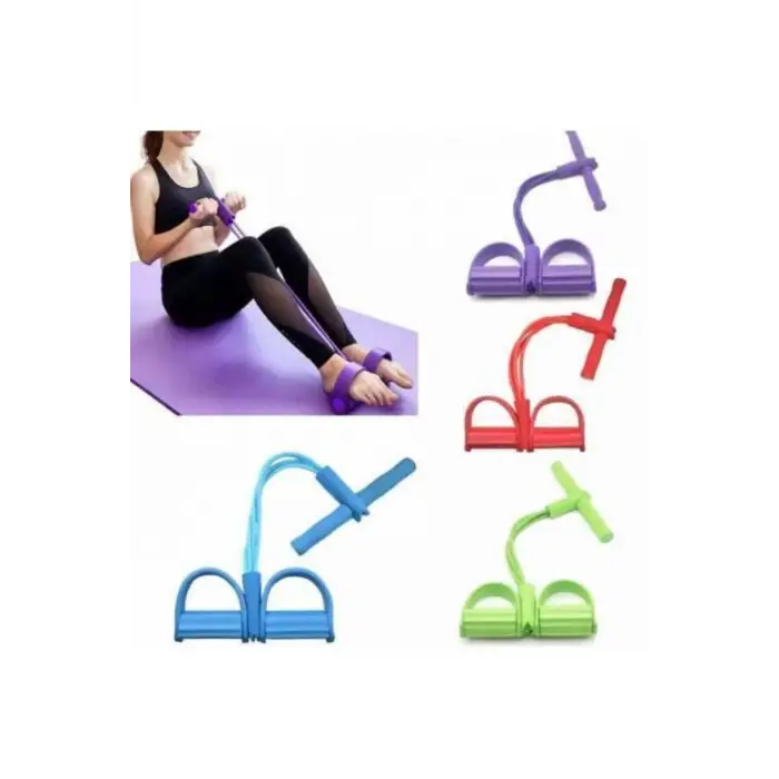 Body Trimmer Mekik Çekme Aleti - Evde Lastikli Egzersiz ve Karın Kası Geliştirici Spor Lastiği