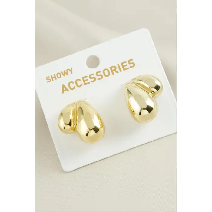 Bombeli Su Damlası Küpe