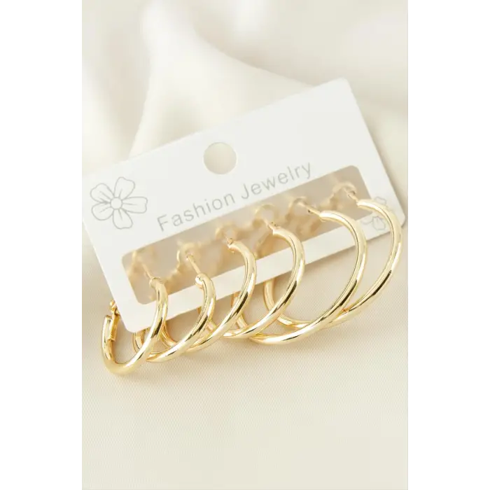 Boru Halka Küpe 6 Adet