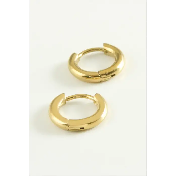 Boru Lüks Çelik Küpe 1 cm