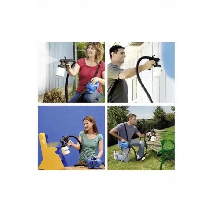 Boya Tabancası Paint Zoom Yeni Nesil Çok Fonksiyonlu Püskürtücü Elektrikli Sprey Tabanca Seti