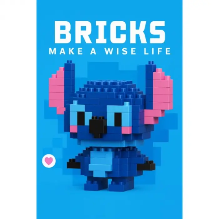 Bricks Stitch Mini Lego Figürü