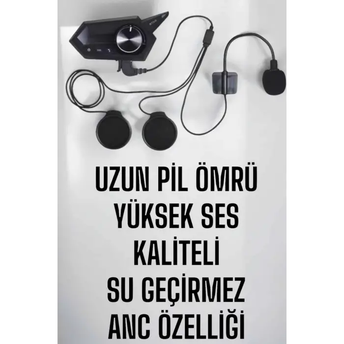 BT18 İntercom Kask Kulaklığı Motorcu Kulaklığı ANC Özelliği