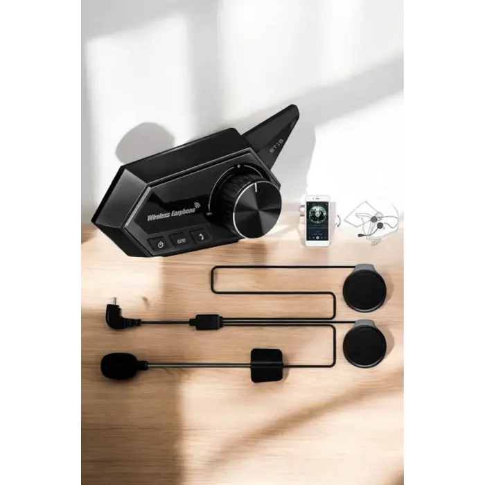 BT18 İntercom Kask Kulaklığı Motorcu Kulaklığı ANC Özelliği