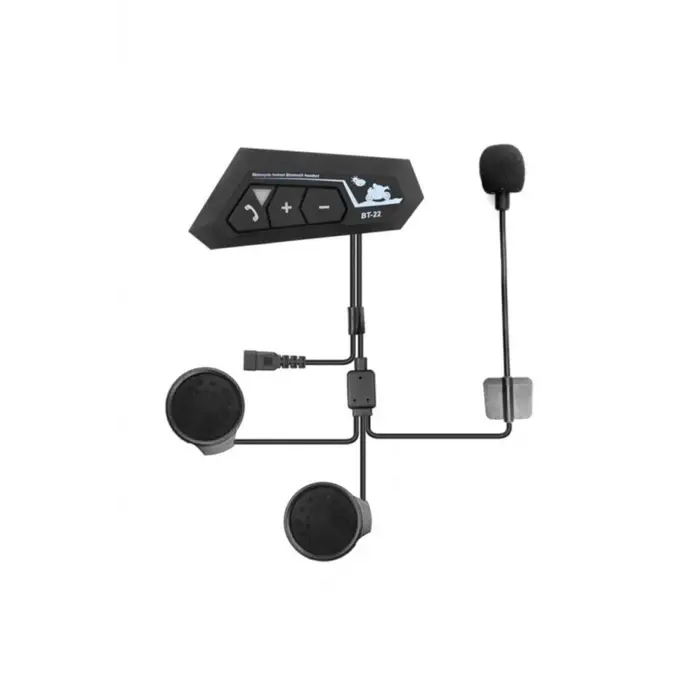 Bt22 Kask Kulaklık Bluetooth Motosiklet Kulaklık 5.0 Bluetooth Interkom Motorsiklet Kulaklık
