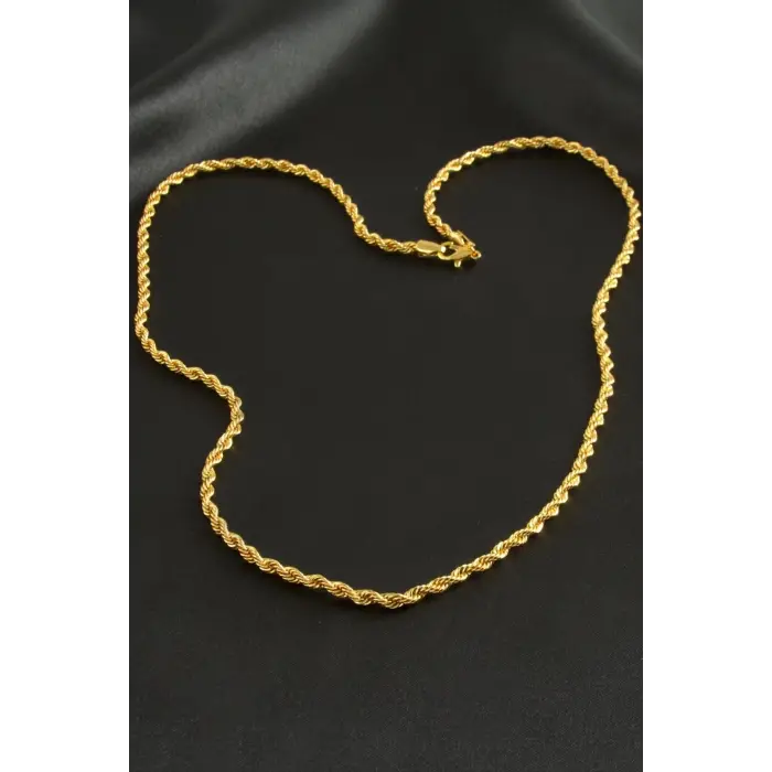 Burgulu Zincir Kolye 60 cm