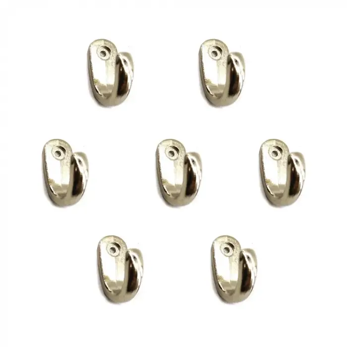 Büyük Tekli Fincan Askı, Dekor Askısı - Nikel, 100 Adet, 12x23x30 Mm