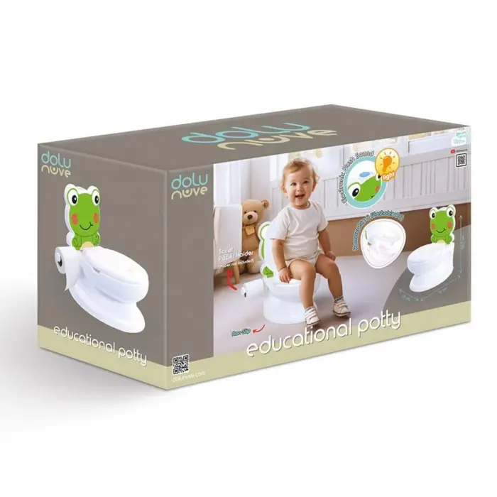 BX  7238 Kurbağa Eğitici Klozet -Dolu Oyuncak
