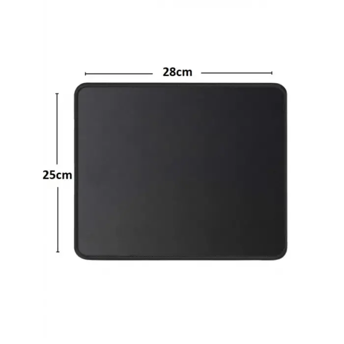 BX AKSESUAR 19X25 CM SİYAH OYUNCU MOUSEPAD DİKİŞLİ KAYMAZ TABAN MP01