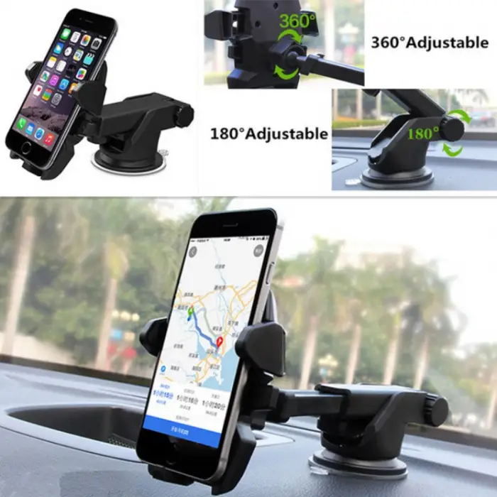 BX AKSESUAR LONG NECK ARAÇ İÇİ VAKUMLU TELEFON TUTUCU AT01