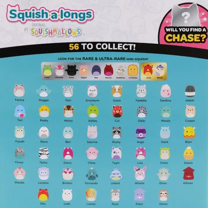 BX AL0001 Squish a longs 2 Figür + Yüzük Sürpriz Paket Seri 2
