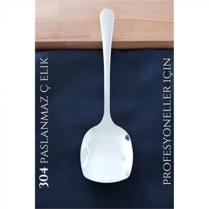 BX  Kare Servis Kaşığı 304 Paslanmaz Profesyonel